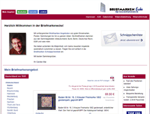 Tablet Screenshot of briefmarkenecke.de